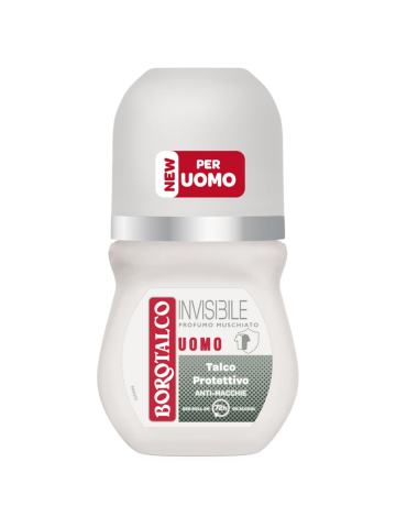 Deodorante Borotalco 50Ml Roll On Uomo Invisibile Grey | Home Essential
