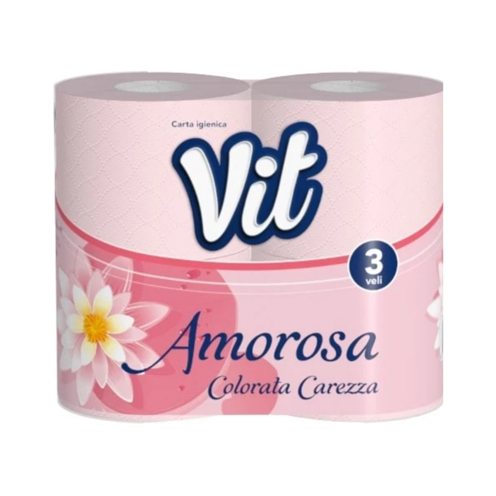 Vit Carta Igienica Colorata Amorosa x 4 Rotoli | Home Essential