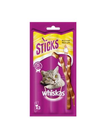 Sticks Gatto Whiskas 18G Con Pollo | Home Essential