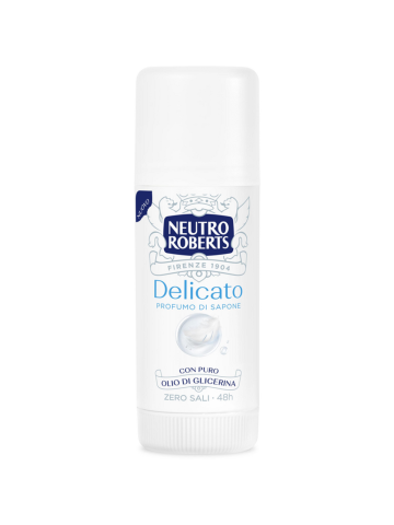 Deodorante Neutro Roberts 40Ml Stick Delicato | Home Essential
