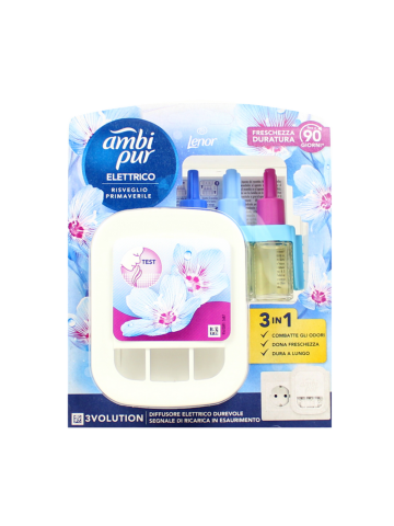 Diffusore Ambiente Ambipur Elettrico 3Volution Con Ricarica 20Ml Risv.Primav. | Home Essential