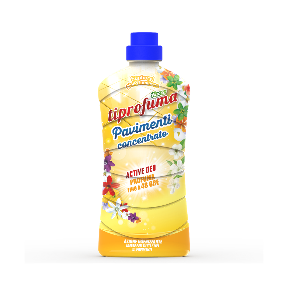 Tiprofuma Pavimenti Concentrato Euphoryl Giallo Luminoso 1L | Home Essential