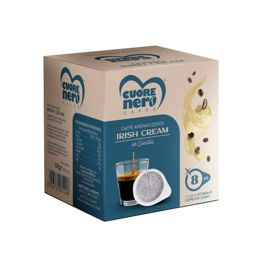 Cialde Cuore Nero Caffè Aromatizzato Irish Cream | Home Essential
