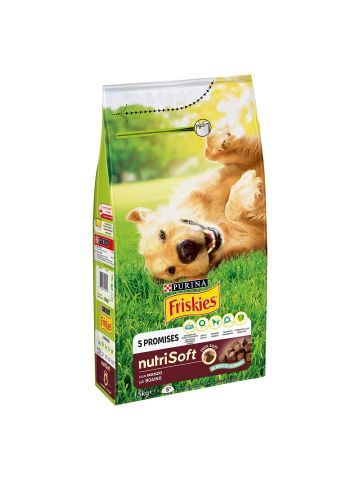 Crocchette Cane Friskies Nutri Soft 1,5Kg Manzo | Home Essential