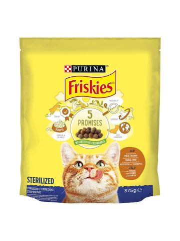 Crocchette Gatto Friskies 375G Salmone E Verdure | Home Essential