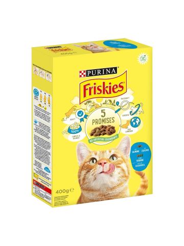 Croccantini Gatto Friskies 400G Salmone E Verdure | Home Essential