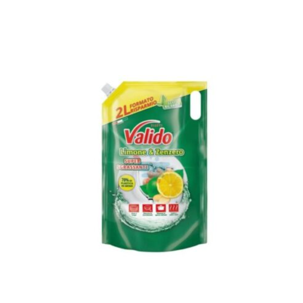 Detersivo Piatti Valido 2L Ricarica Limone | Home Essential