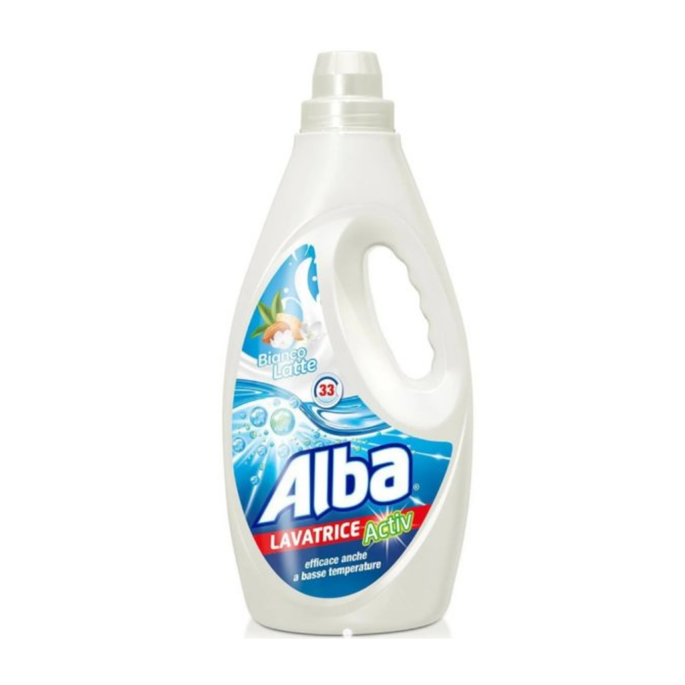 Detersivo lavatrice alba 33 lavaggi 1850ml Bianco Latte | Home Essential