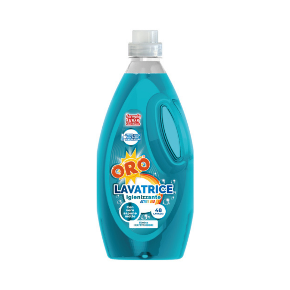 Detergente Lavatrice - Oro Blue Igienizzante Active Deo - 2,2LT - 48lav | Home Essential