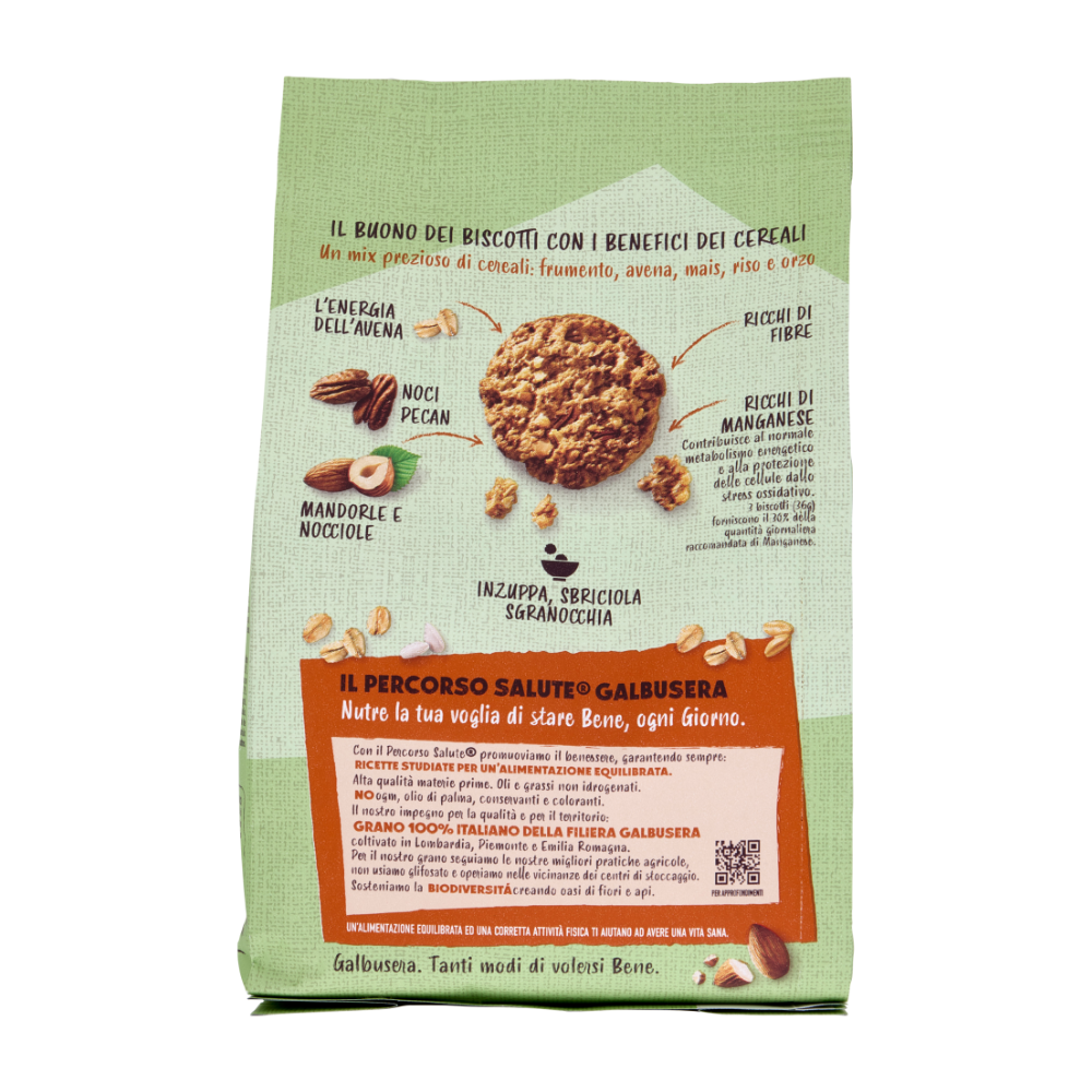 Biscotti Galbusera Cerealig 280g 100% Vegetali Frutta Secca | Home Essential