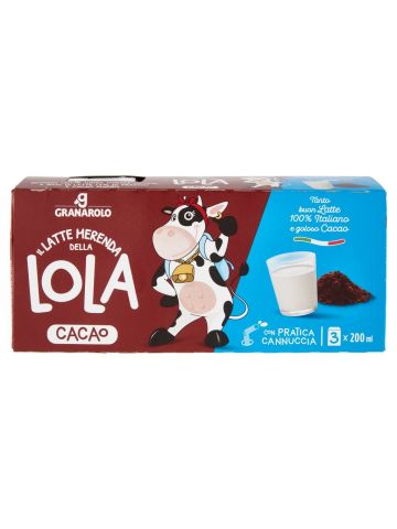 Latte E Cacao Lola Granarolo 3x200ml | Home Essential