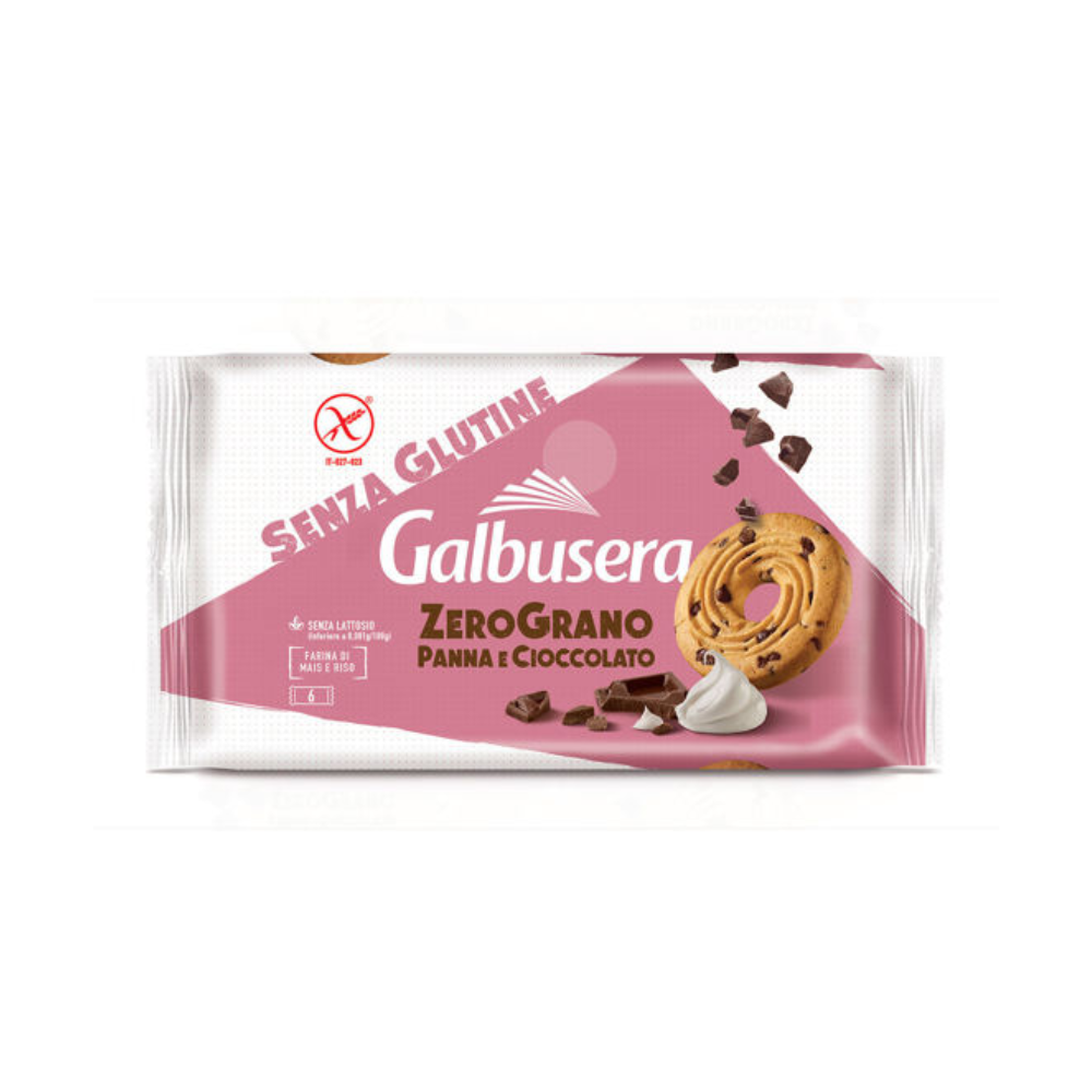 Frollini Galbusera Zerograno 220g Panna E Cioccolato | Home Essential