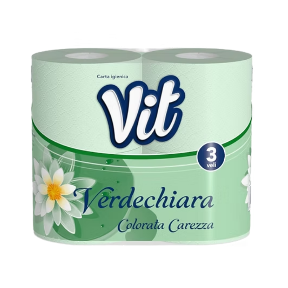 Vit Carta Igienica Colorata Verdechiara x 4 Rotoli | Home Essential