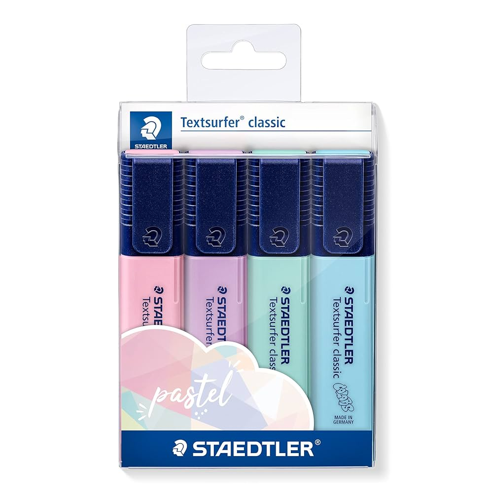 Evidenziatore Staedtler Textsurfer 4pz Pastello | Home Essential