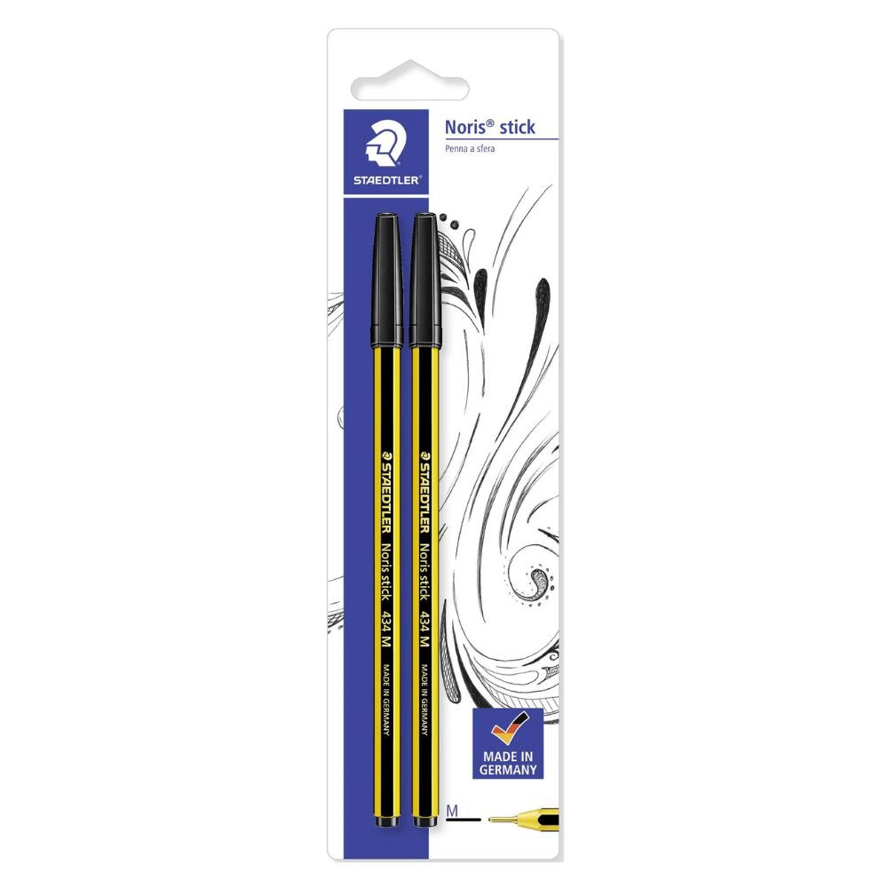 Penna Sfera Staedtler Noris 2pz Nera | Home Essential