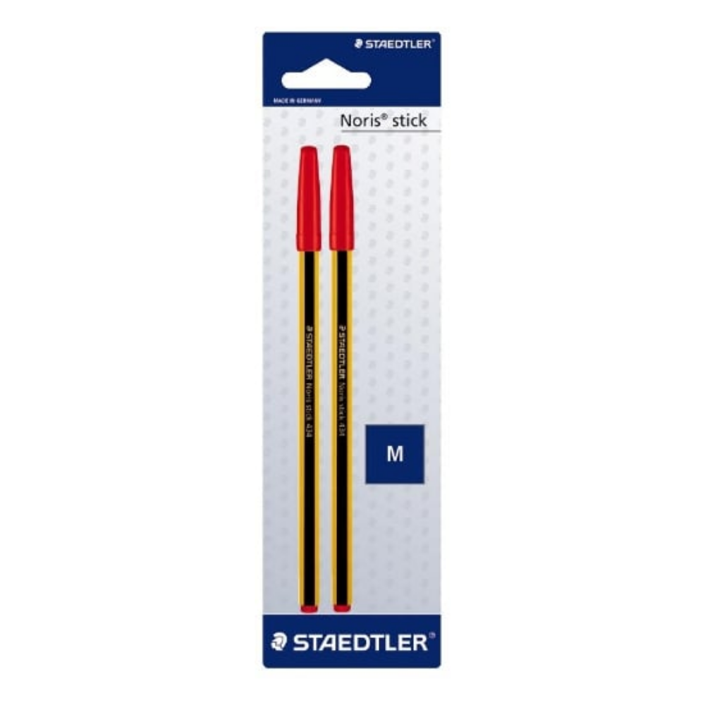 Penna Sfera Staedtler Noris 2pz Rossa | Home Essential