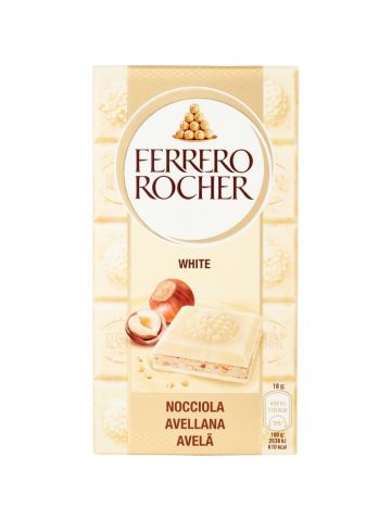 Rocher Tavoletta 90G Cioccolato Bianco E Nocciola | Home Essential
