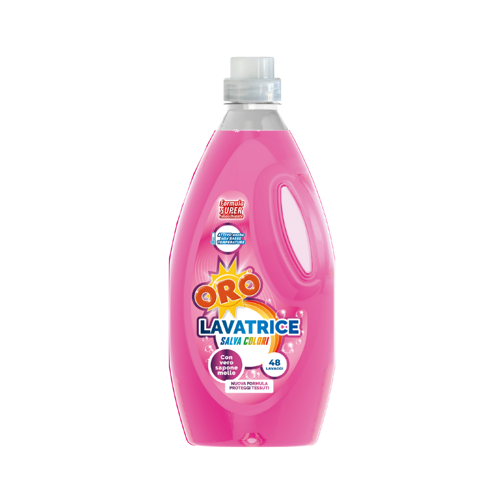 Detergente Lavatrice - Oro Salva Colori - 2,2LT - 48lav | Home Essential