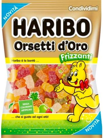 Caramelle Haribo 150Gr Orsetti D'Oro Frizzanti | Home Essential