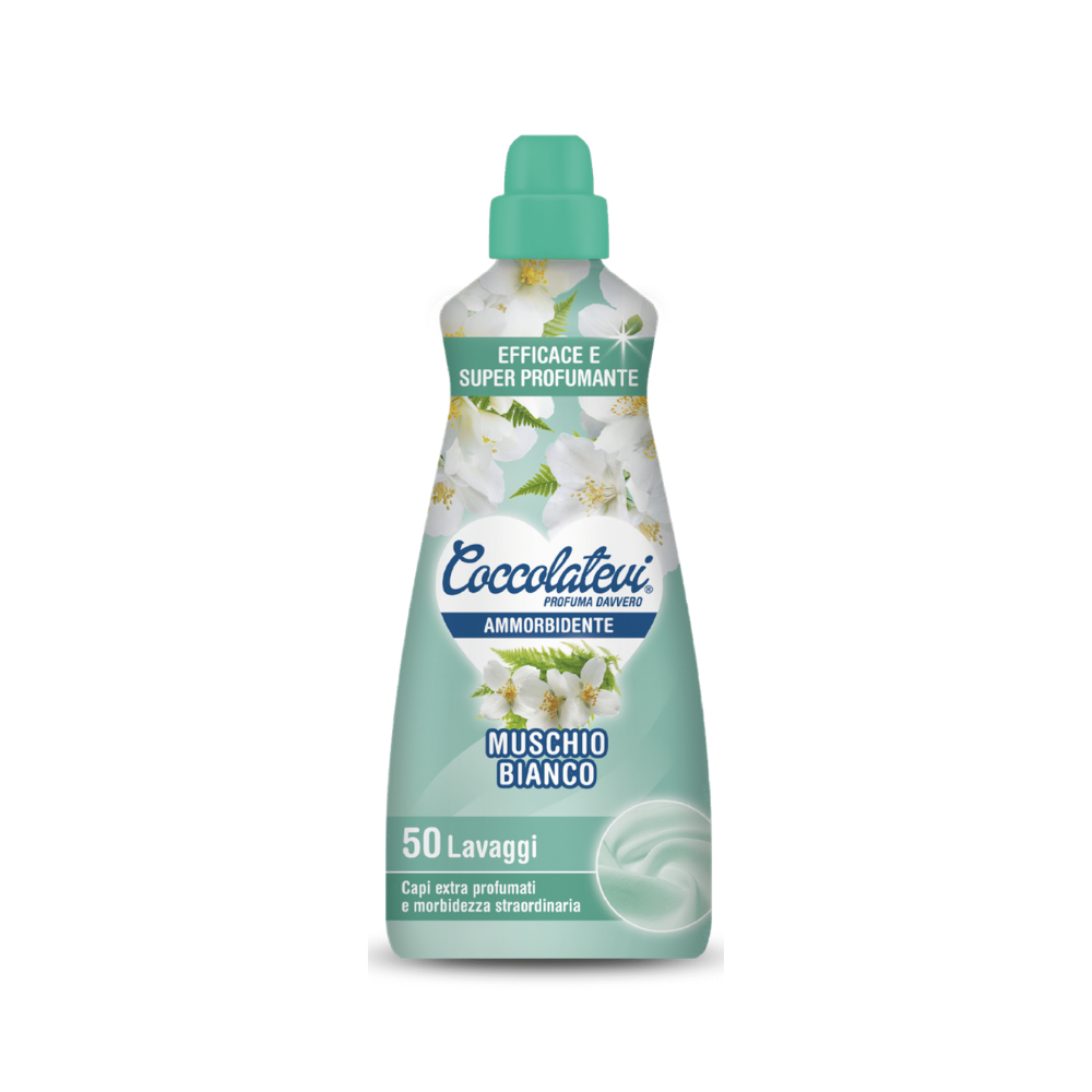 Coccolatevi ammorbidente 1250 Aroma Muschio Bianco | Home Essential