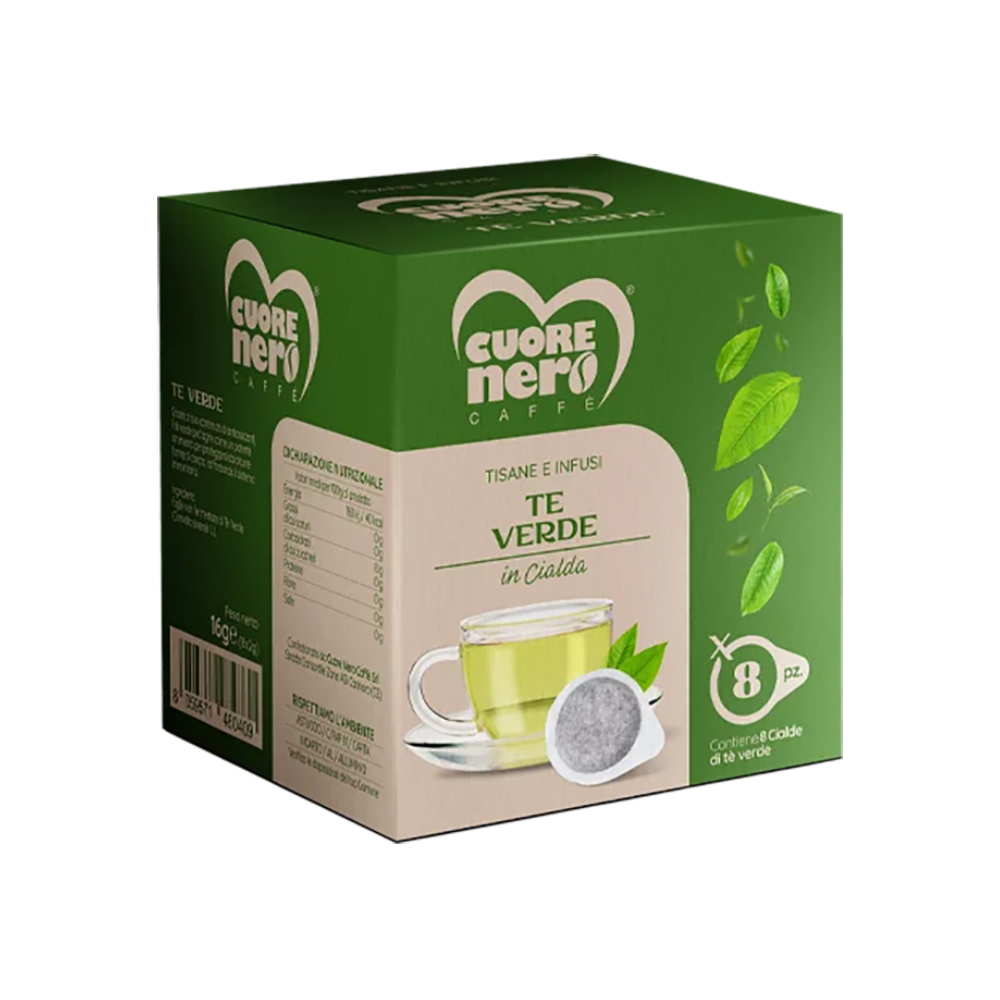 Cialde Cuore Nero Tisana Tè Verde | Home Essential