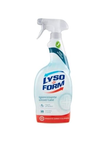 Detergente Lysoform 750ml Spray 50ml Igienizzante | Home Essential