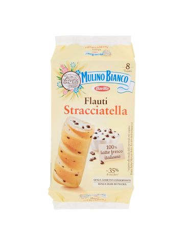 Merendine Mulino Bianco 280G 8Pz Flauti Stracciatella | Home Essential