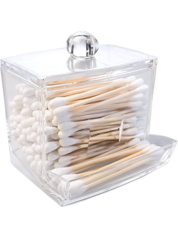 Dispenser Porta Cotton Fioc In Plastica | Home Essential