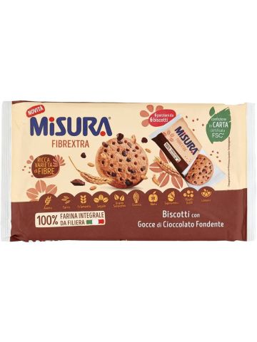 Biscotti Misura Fibrextra 280G Ricca VarietÀ Con Gocce Cioccolato | Home Essential