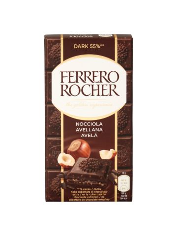 Rocher Tavoletta 90G Cioccolato Fondente E Nocciola | Home Essential