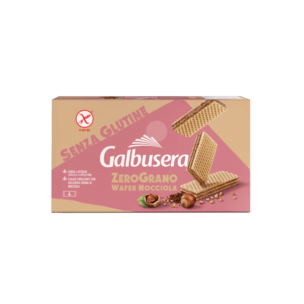 Wafer Galbusera Zerograno 180g Nocciola | Home Essential