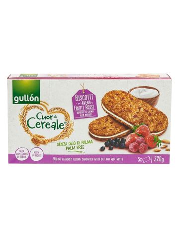 Biscotti Gullon 220gr Cuor Cereale Yogurt E Frutti Rossi | Home Essential