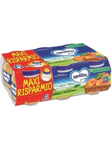 Omogeneizzato Mellin 100Gr 6Pz Frutta M. | Home Essential