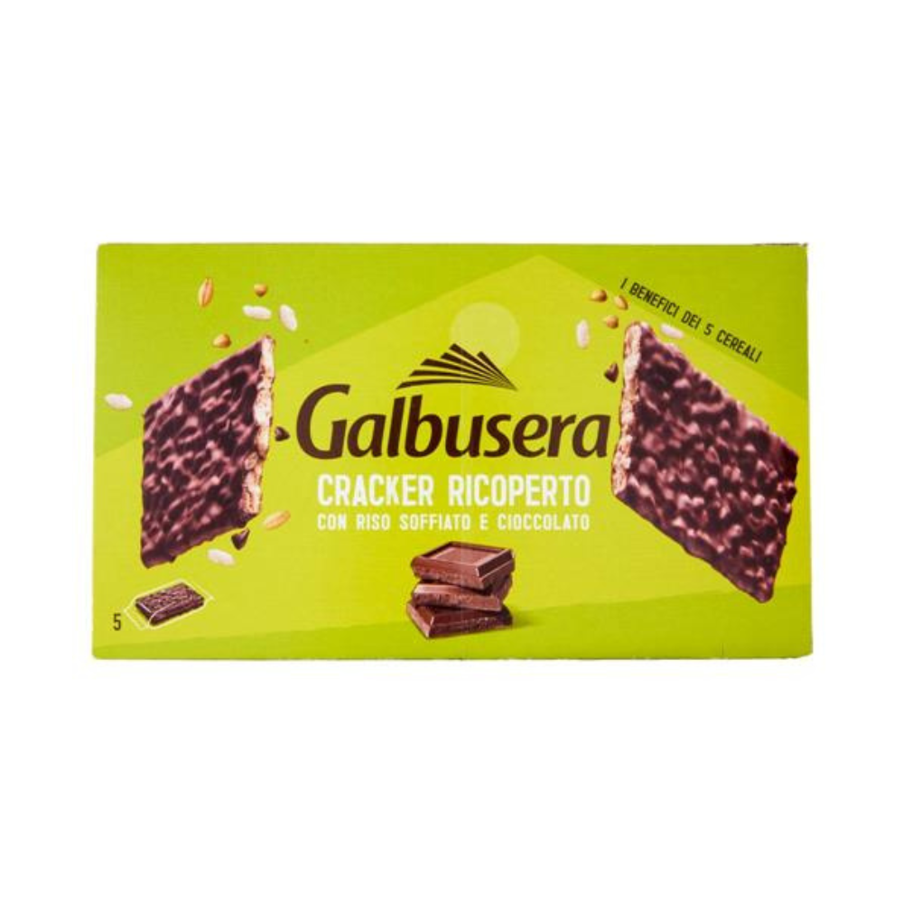 Crackers Galbusera 150g Ricoperto Con Riso Soffiato E Cioccolato | Home Essential