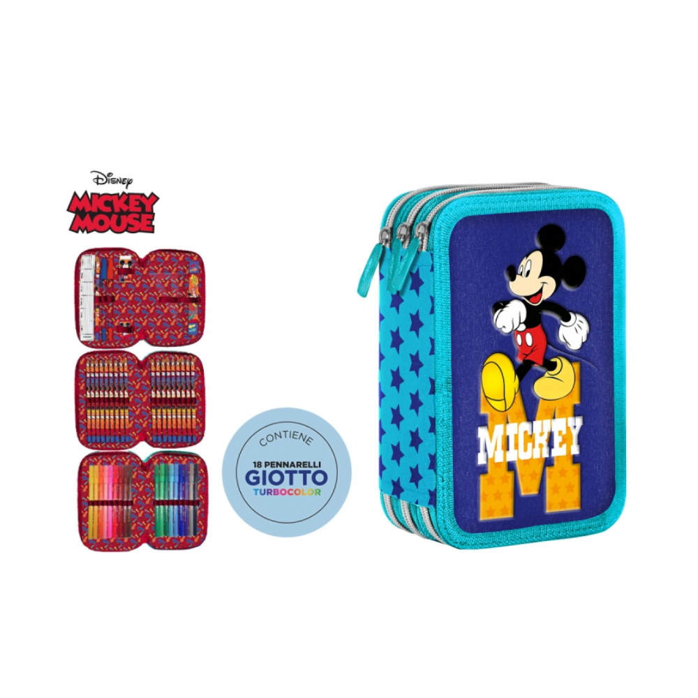 Astuccio 3zip Giotto Mickey | Home Essential