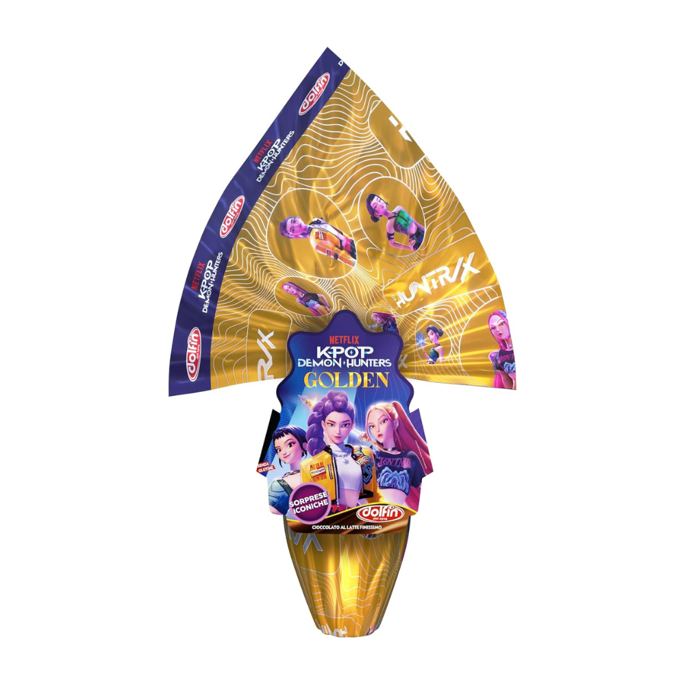 Uovo di Pasqua K-POP Demon Hunters Golden 250g Dolfin | Home Essential