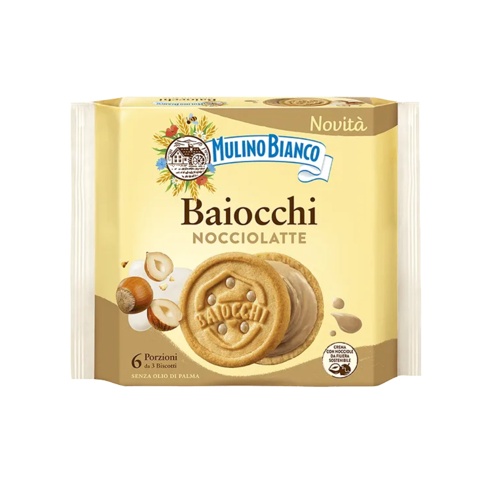 Mulino Bianco Baiocchi Nocciolatte 168g | Home Essential
