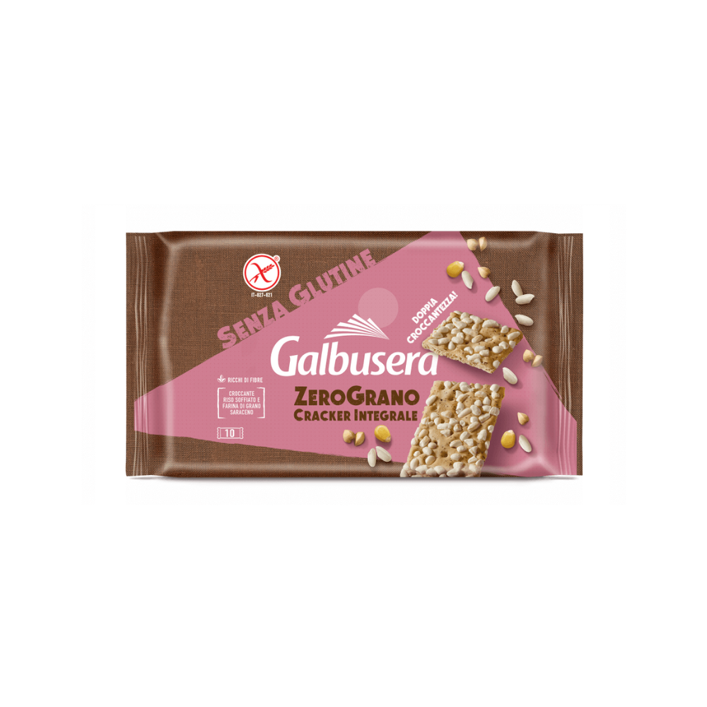Crackers Galbusera Zerograno 360g Integrale | Home Essential