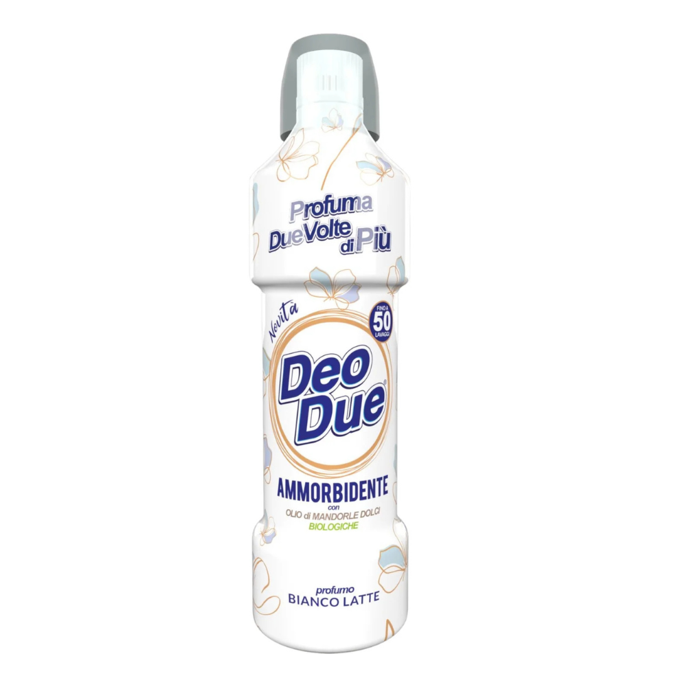 Deo Due Morbido Ammorbidente Biancolatte 50 Lavaggi 1L | Home Essential