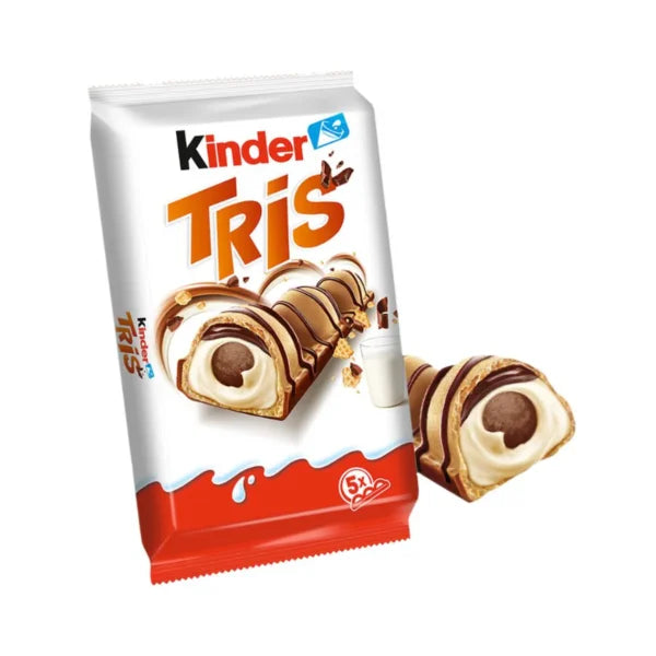 Kinder Tris confezione da 5 crunchy wafer con crema al latte 100g | Home Essential