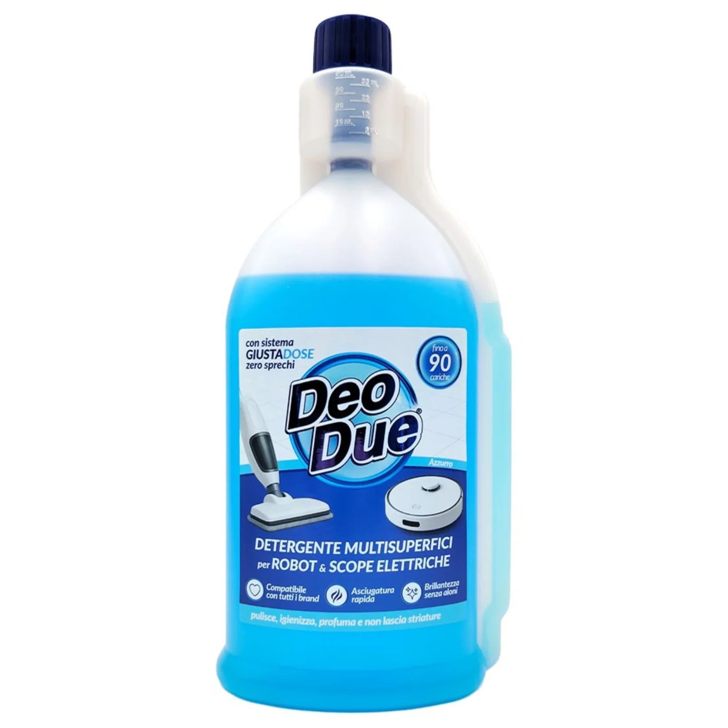 Deo Due Detergente Multisuperficie Robot-Scope Elettriche AZZURRO 900ml | Home Essential