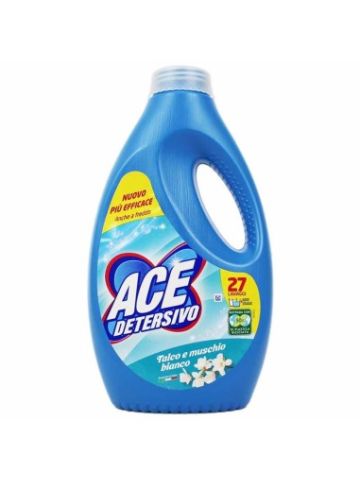 Detersivo lavatrice Ace 27 Lavaggi 1350ml talco e muschio | Home Essential