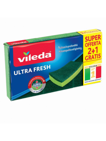 Spugna Vileda 3Pz Verde Ultra Fresh | Home Essential