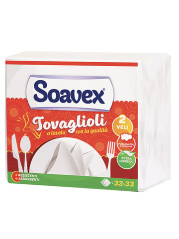 Tovaglioli Soavex I Delicati 2v 33x33 | Home Essential