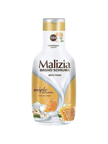Bagnoschiuma Malizia 1lt Miele E Zenzero | Home Essential