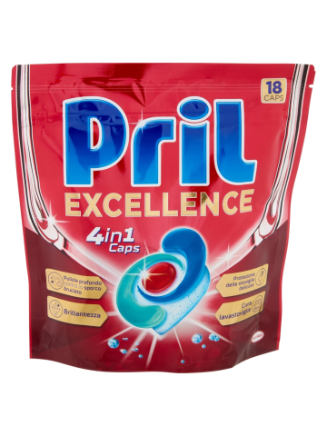 Caps Lavastoviglie Pril Excellence 18Pz 4In1 | Home Essential