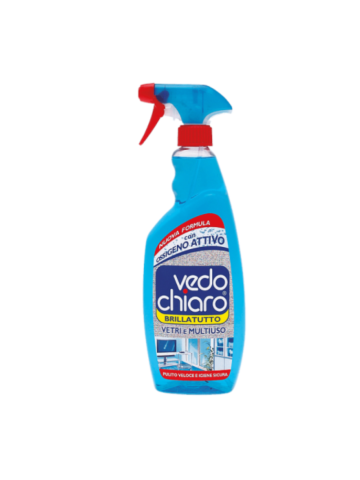 Detergente Vetri E Multiuso Vedo Chiaro 500Ml Spray Brillatutto | Home Essential