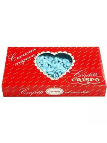 Confetti crispo 1kg cuoricini mignon celesti | Home Essential