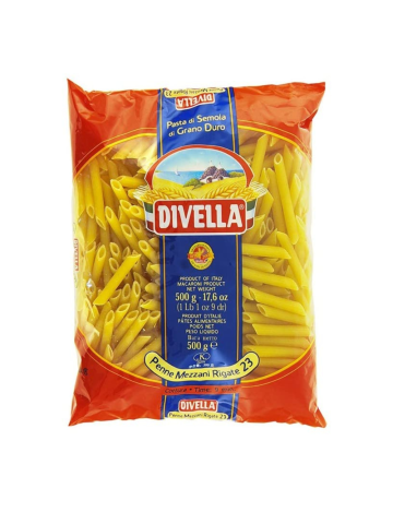 Pasta Divella Gr.500 Penne Mezzani Rigati | Home Essential