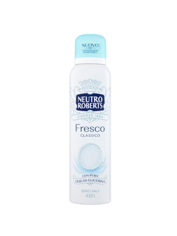 Deodorante Neutro Roberts 150Ml Spray Fresco Azzurro | Home Essential